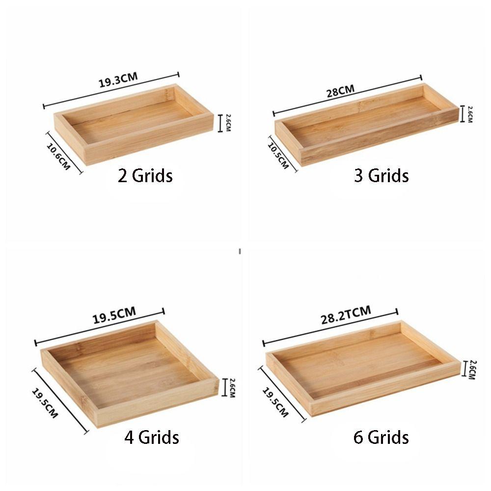 Bamboo Wooden Tea Tray Rectangular Dinner Plate Tableware Serving Tray  Hotel