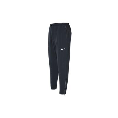 Casual Logo Print Straight-Leg Reflective Sports Pants Men Bottoms Black DQ4746-010