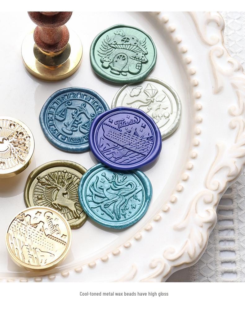 Metallic Wax Granules for Sealing Stamps: Ideal for Invitations, Envelopes & Letters.