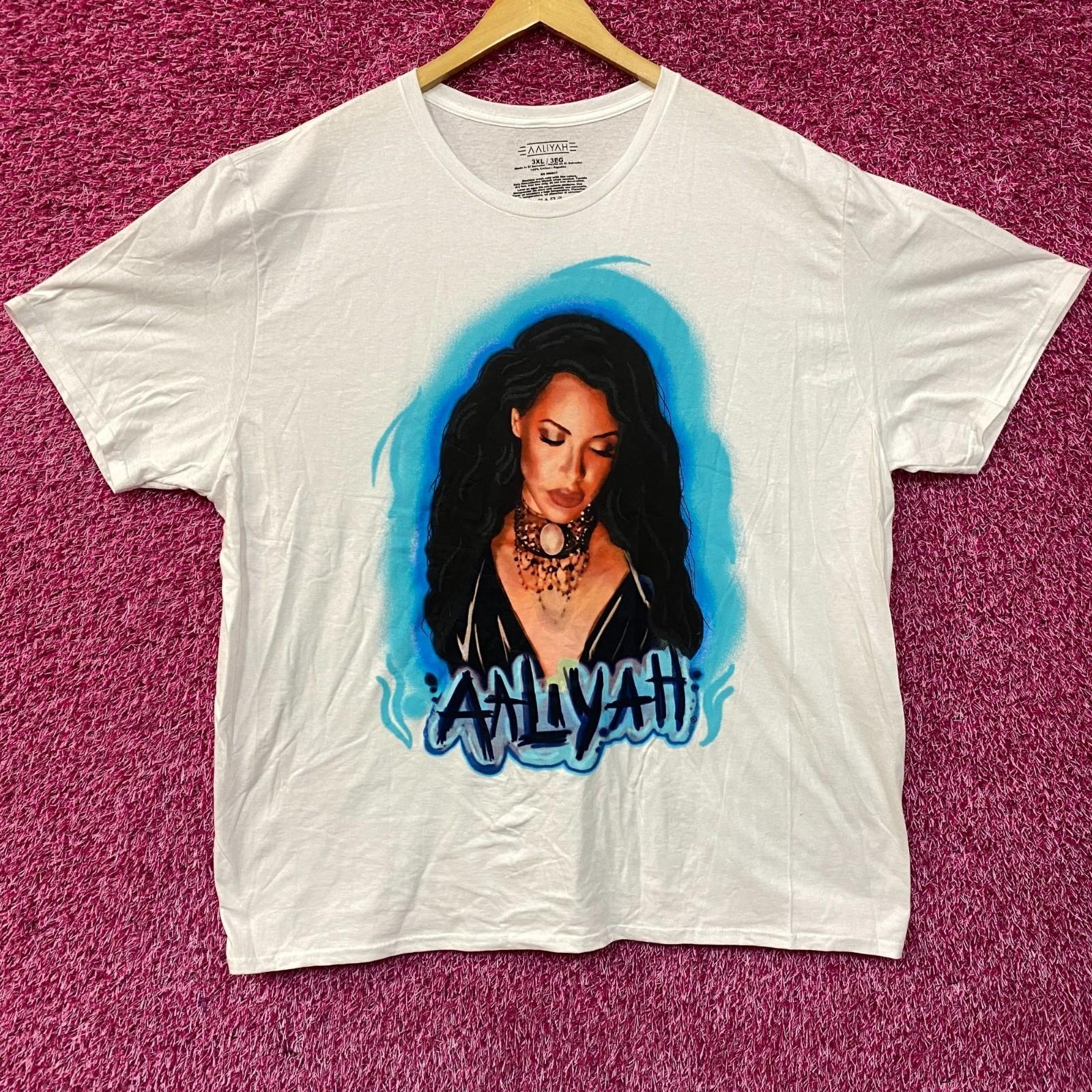 Aaliyah Airbrush Queen of Urban Pop Self-titled Album T-Shirt 3XL S