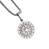 Vintage Starry Sky Compass Stainless Steel Pendant Necklace - Men's High-End Alloy Jewelry