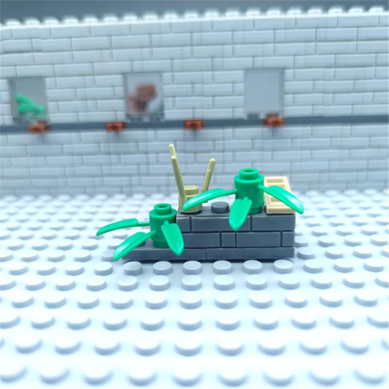 Tree Dog Roadblock Motorcycle Military MiniFigures Blocks Compatibled with Assembly Model Building Kits Kids Education Toys