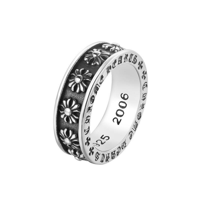 2026 European and American Personalized Retro Cross Ultra-wide Men's Jewelry Exquisite Accessories Ring