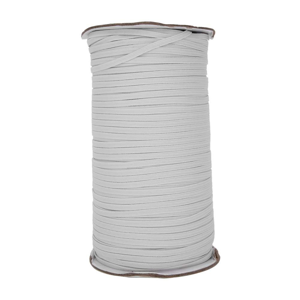 1pcs 200 Yards Length Flat Elastic Band 1/8 Inch Width Knit Elastic Ribbon For DIY Crafts