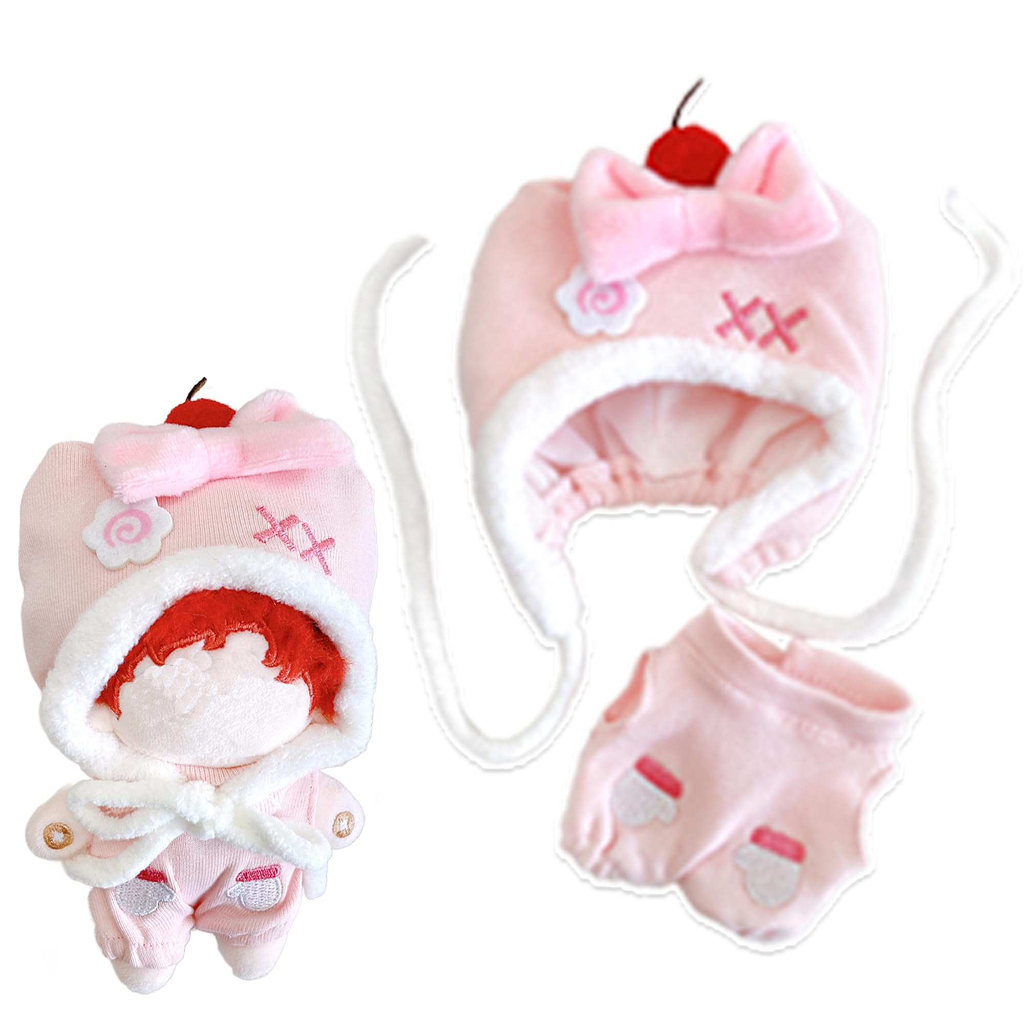 

Kigurumi Cap Clothes Set 10cm Plush Kigurumi Otaku Doll Kpopdoll Costume & (for Dolls) Pink, Clothes, Accessories, Activities, Mascot, [Used] розовый