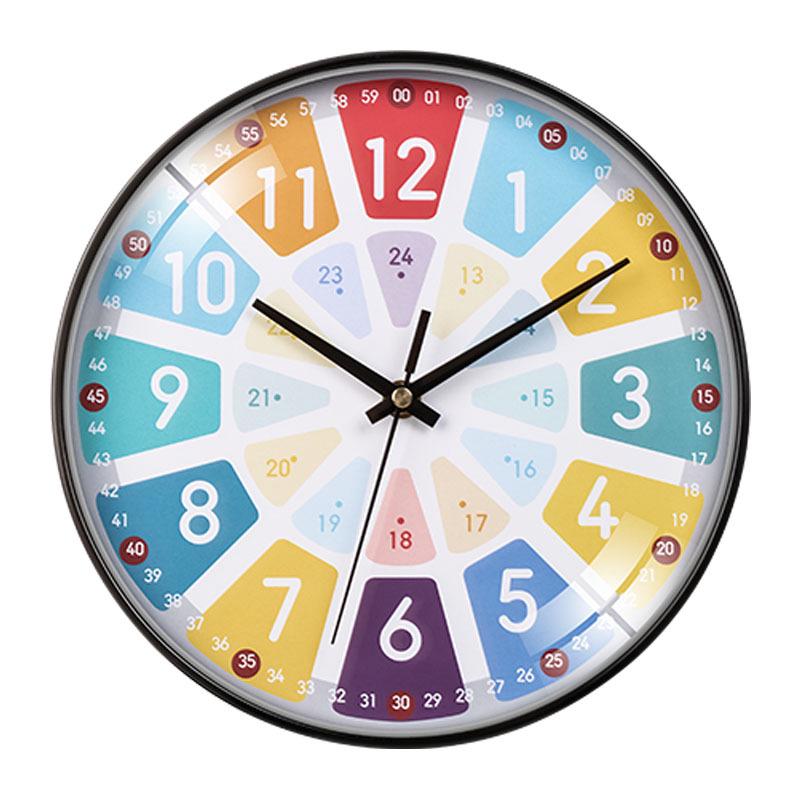 Children's Silent Cartoon Wall Clock for Early Education and Kindergarten Classrooms