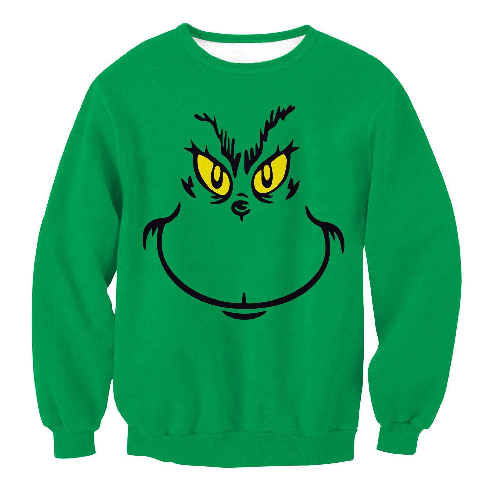 2025 Festive Christmas Tree Striped Hoodie - Digital Print Unisex Design Medium