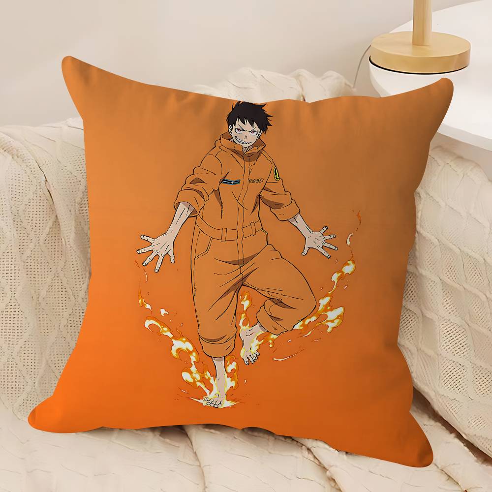 

Аниме F-Fire-Force Подушка Наволочка Подушка Гостиная Диван Домашний Декор На Заказ 12x12Inch