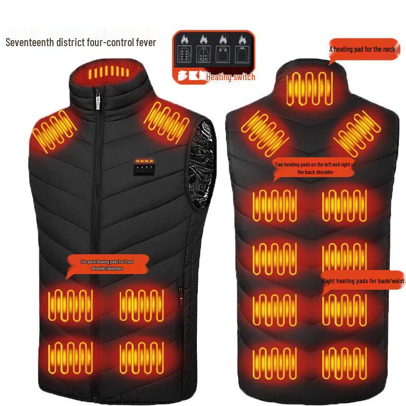 Men's USB Electric Heated Vest for Autumn and Winter