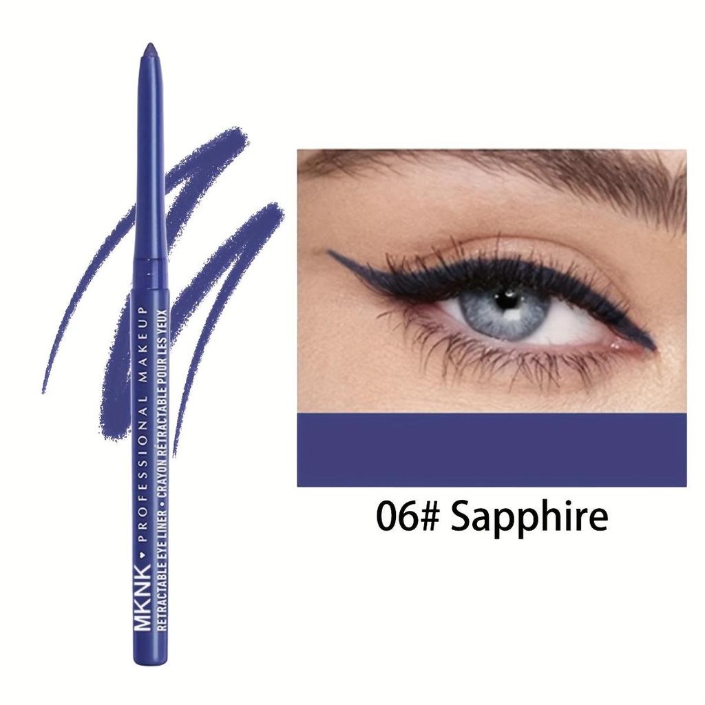 Lápices de Delineador de Ojos en Gel de 8 Colores - Resistentes al Agua, a Prueba de Manchas, Larga Duración