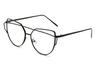 Blue Light Glasses Female Spectacle Cat's Blocking Clear Lens Nearsighted Luxury Spectacle Stylish Myopia -6.0 Feline Ladies 0 Eye Alloy Premium
