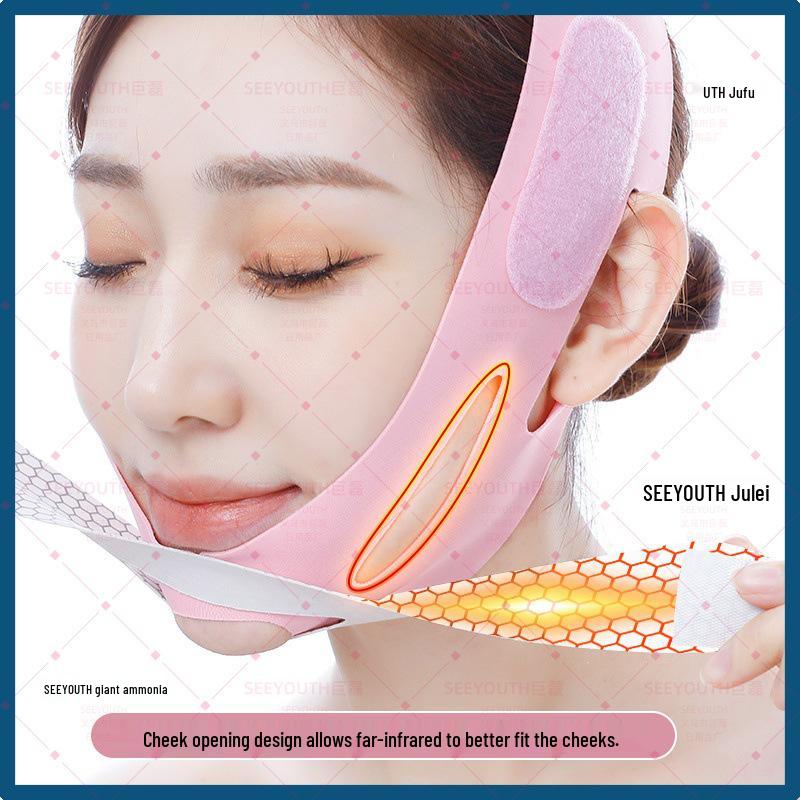 SEEYOUTH Pink TPU V-Face Mask for Contouring and Jawline Firming Standard PE Bag*1