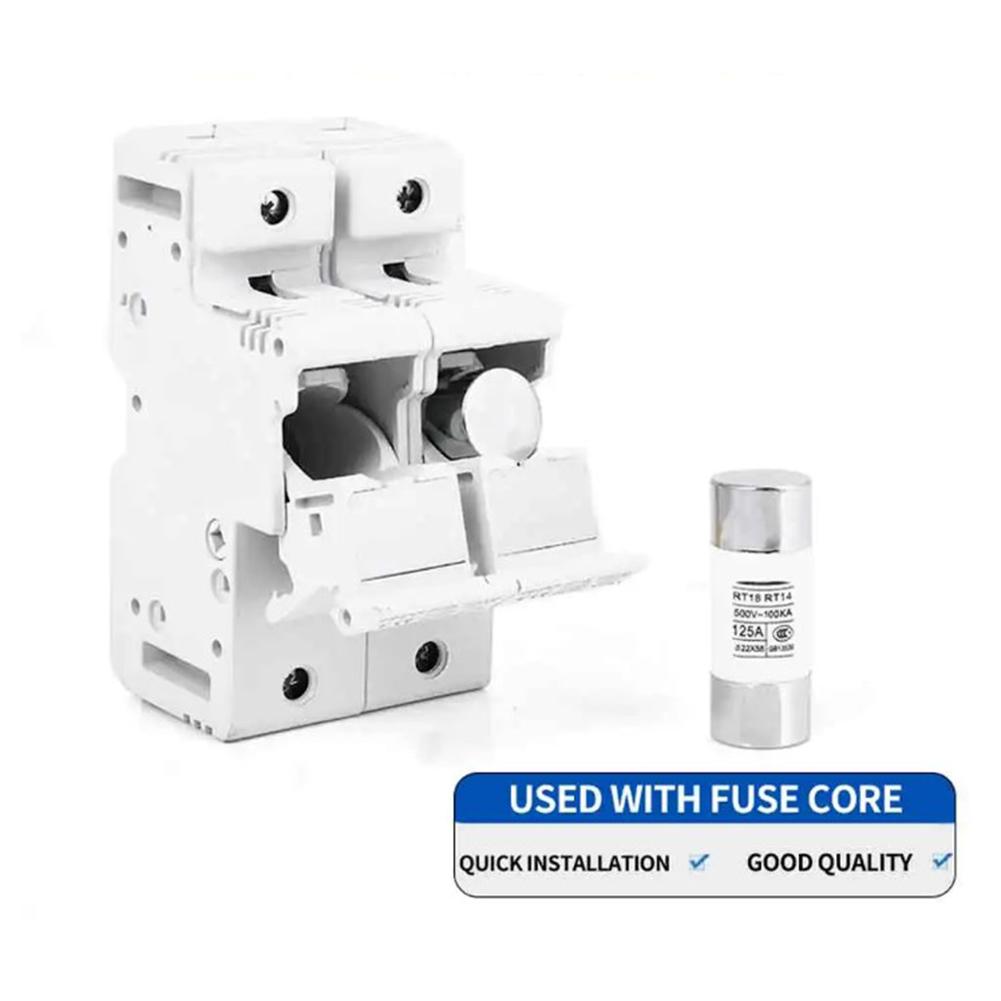 Copper Conductive Fuse Holder RT18125AM with Insulated Shell Perfect for Reliable Overload Protection On Din Rails