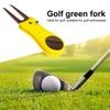Ferramenta de reparo de divot de golfe dobrável com marcador de bola de golfe pop-up de aço inoxidável magnético resistente para golfistas