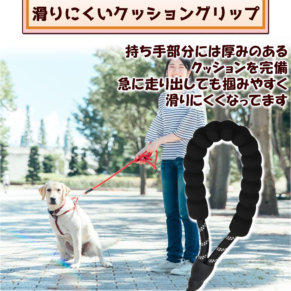 Twin lead for 2 dogs at the same for multiple thick metal with for walking dogs time, pets, rope, swivel, tangle-resistant, grip, (black)