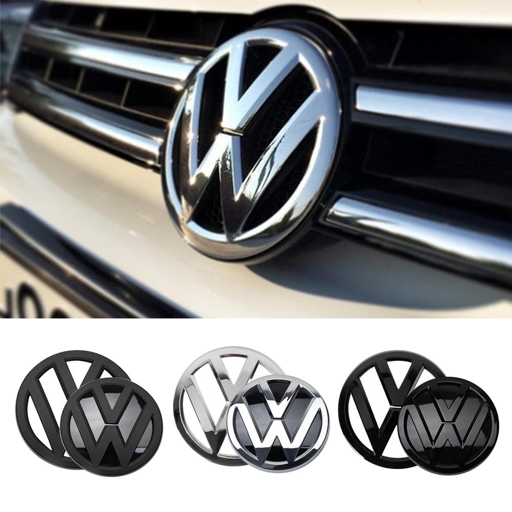 For Volkswagen VW 1/2PCS Car Front Grill Badge Rear Trunk Emblem Cover Auto Accessories For Volkswagen VW Golf 7 MK 7 2014 2015 2017 2016