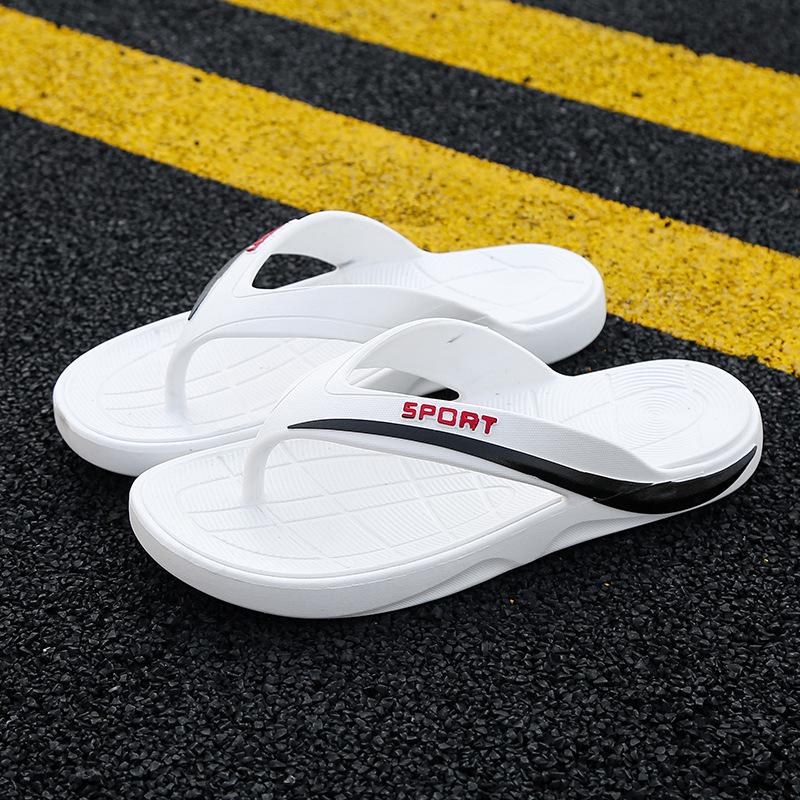 

Повседневные модные износостойкие шлепанцы мужские летние мягкая подошва нескользящие пляжные шлепанцы с перемычкой между пальцев прохладные шлепанцы 40