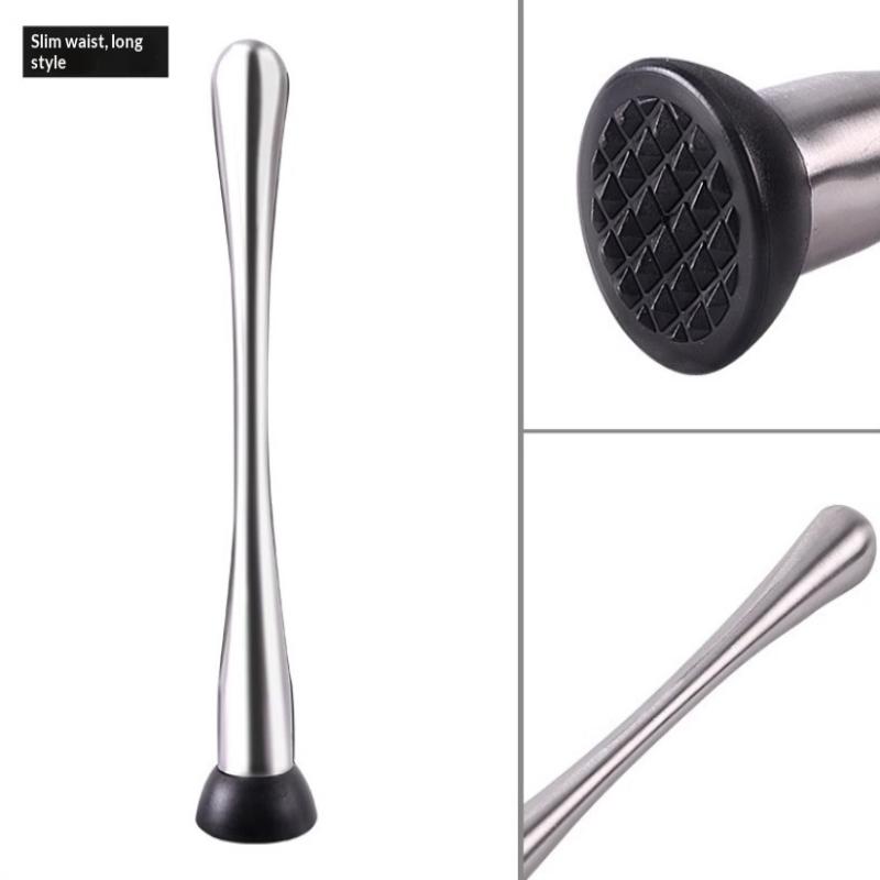 Edelstahl Cocktail Muddler Shaker Mit Zerquetschhammer DIY Getränke Obst Muddler Zerstoßenes Eis Barwerkzeug