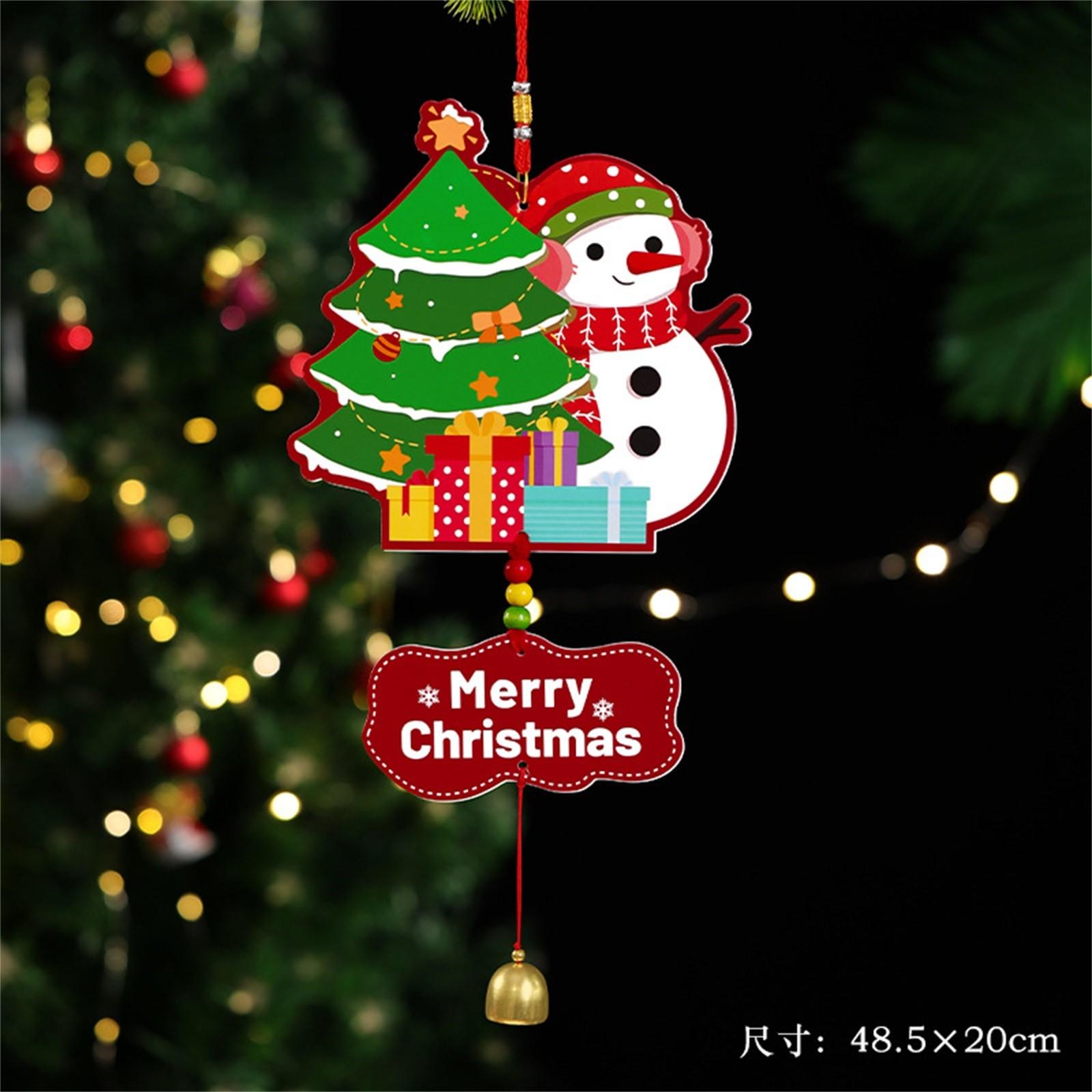 

Рождественские украшения Витрина Дом Дверь Оконные подвески Атмосфера Рождественского сочельника Сценические декорации One Size