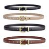 Women's Fashion Leather Belt - Slim, Versatile Pin Buckle for Jeans