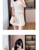 Summer Style Petite Women's French Luxury Two-Piece Set: Stylish Top and Skirt