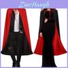 Vampire Costume Cloak With Hood For Halloween Cosplay Adults Dress Up Prop