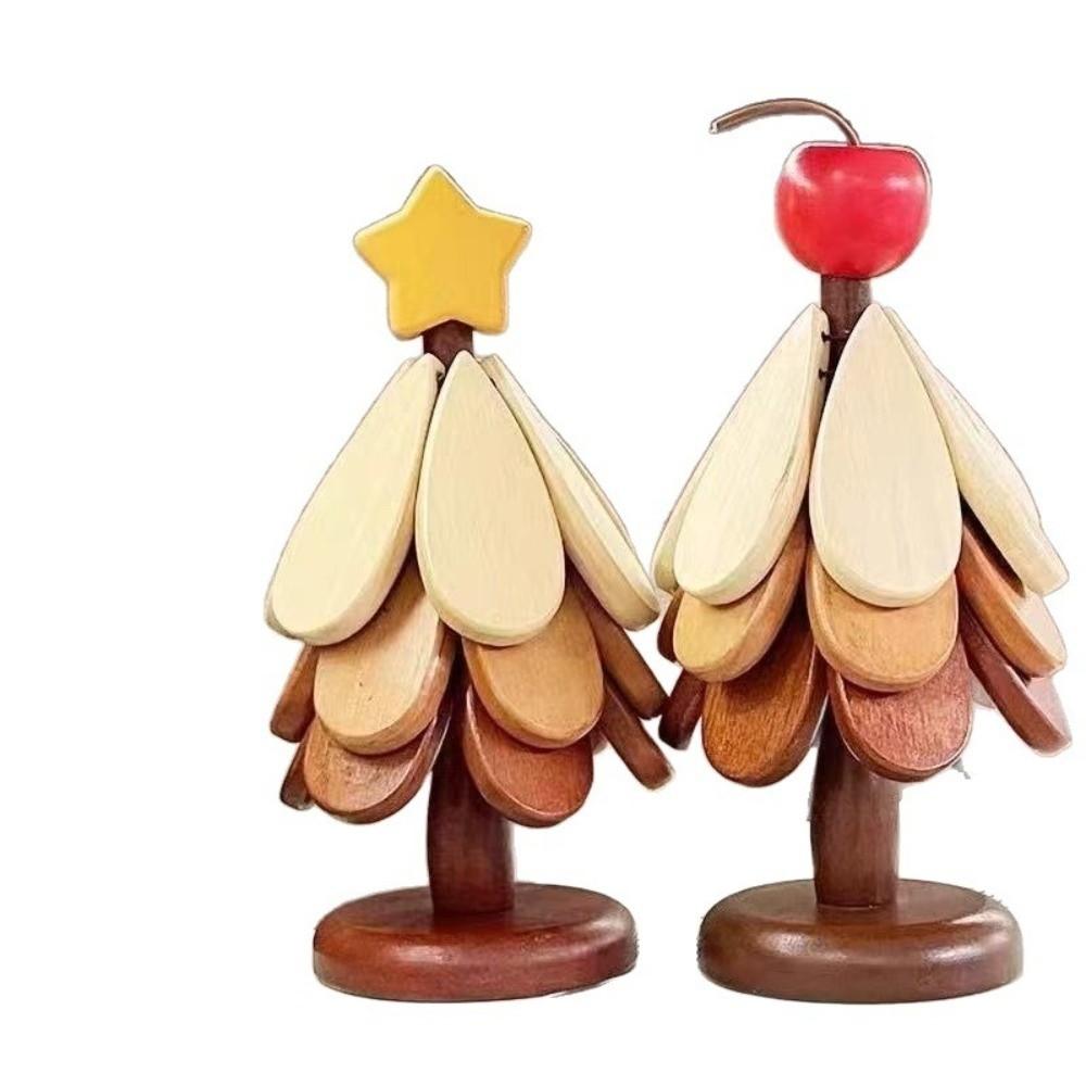 Decorative Wooden Trivets Anti Scald Tree Shape Insulation Pad  Dining Table