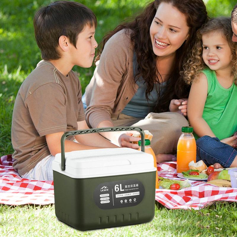 5.4QT Compact Ice Coolers High-capacity Ice Chest Portable Heavy Duty Ice Box Personal Use for Camping Party Picnic Travel Beach