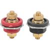 Battery Terminal Connector, Pack of 2 3/8in Thru Panel Battery Terminal Connector 250A Positive Negative Junction Stud Post for Cars RVs Ships Yachts