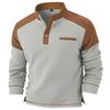 Men's Casual Long Sleeve Hoodie Stand Collar Corduroy Sweatshirt Spring Autumn 2026 Fashion Urban Style Polyester Fiber