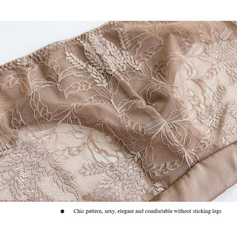 1 Pc Low Waist Sexy Lace Triangle Briefs Silky Smooth and High Elasticity Silk Home Underwear Briefs