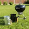 With Handle BBQ Carbon Barrel Stainless Steel Charcoal Bucket  Grilling