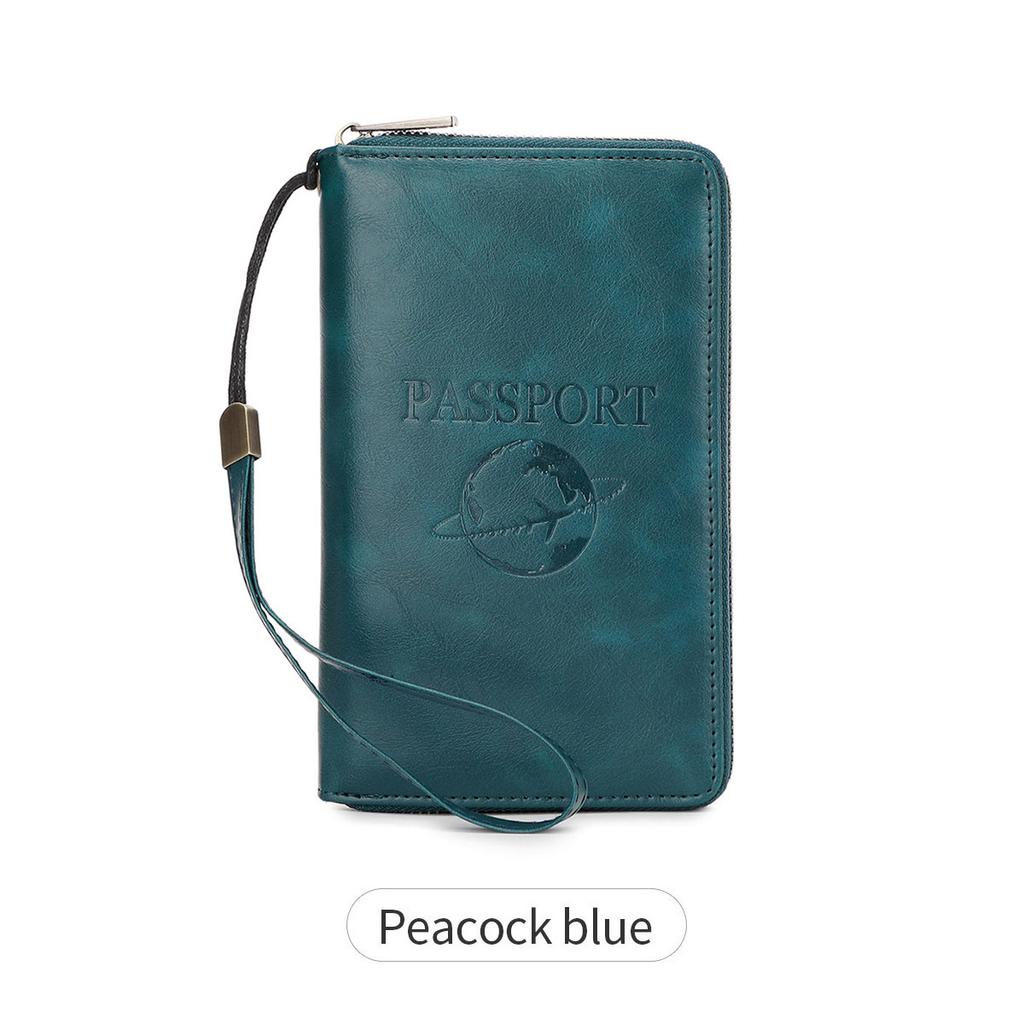 New Long Passport Bag, Multi-function Zipper, Passport Holder, Travel Ticket Storage, ID Bag.
