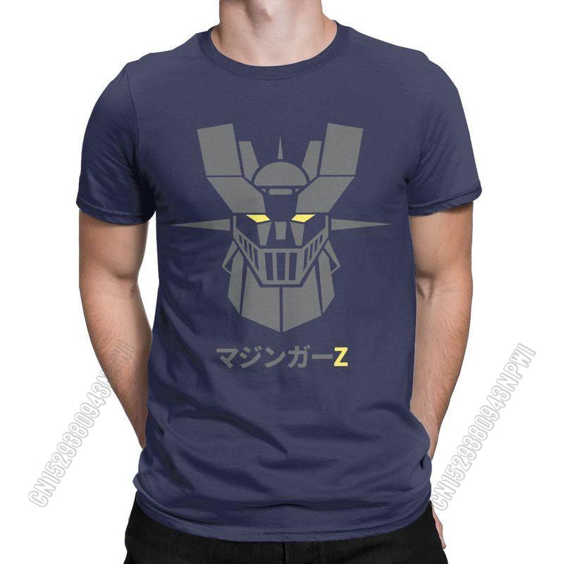 Camiseta Unisex Mazinger Z Robot Oscuro Vintage Algodón Puro Camisetas Elegantes Chic Camisetas Cuello Redondo Ropa