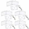 5pcs Acrylic Keychain Album Case Personalized DVD Jewel Keyring Creative Mini CD Holder  Gift
