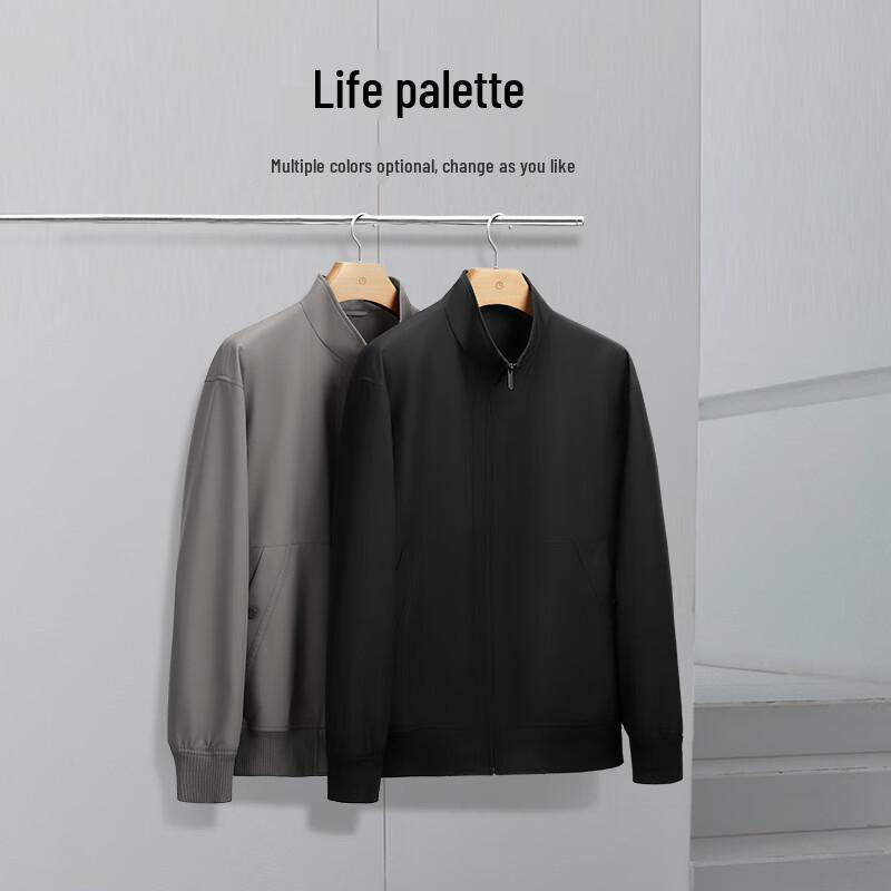 Goldlion Men's Waterproof Windproof Stand Collar Jacket