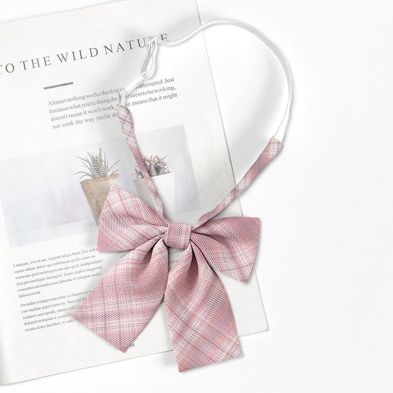 Unisex Preppy Karomuster Japanische Schuluniform Fliege