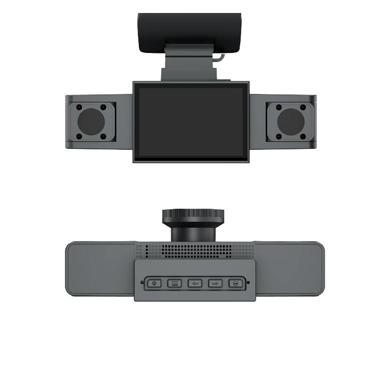 3 Channel Dash Cam Video Recorder Three Lens Car Camera with Rear View DVR 24H Parking Monitor Black Box Car Accessories