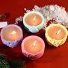 Silicone Resin Molds Jewelry Box Molds Christmas Theme Craft Mold Silicone Candle Base Molds Suitable for Candle Holder