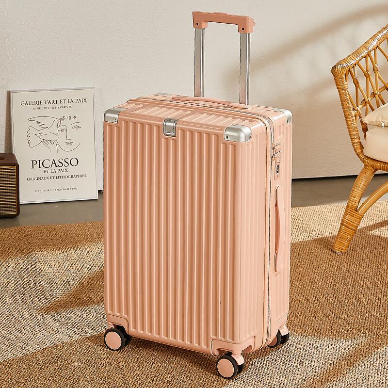 Jecaise 026 Pink Rechargeable Zipper Suitcase