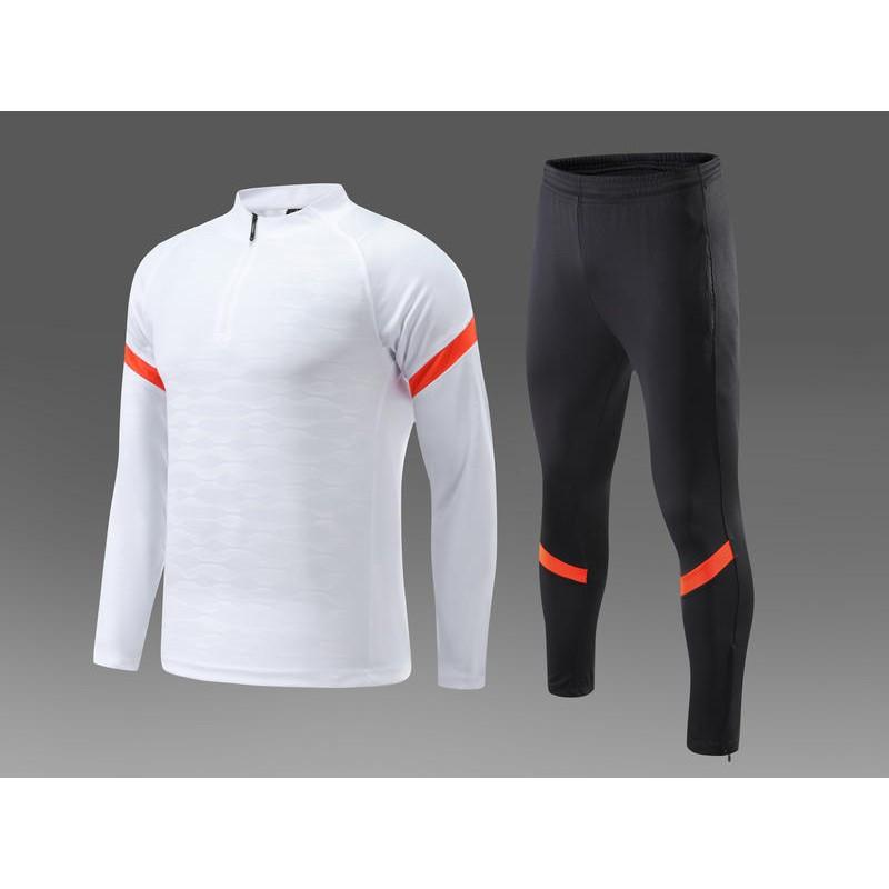 Unisex Long Sleeve Half-Zip Sport Training Set Running Football Basketball Outdoor Fitness