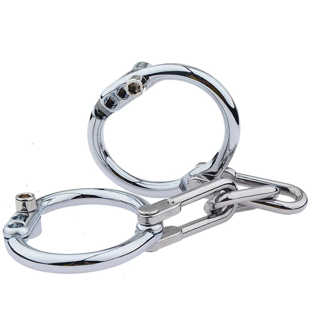 Tsukitoy Metal Sm Painless Locking 3 Levels Restraint Adult Handcuffs Sm Cosplay Props for Men and Women Handcuffs, Shackles, Restraints, Choker,