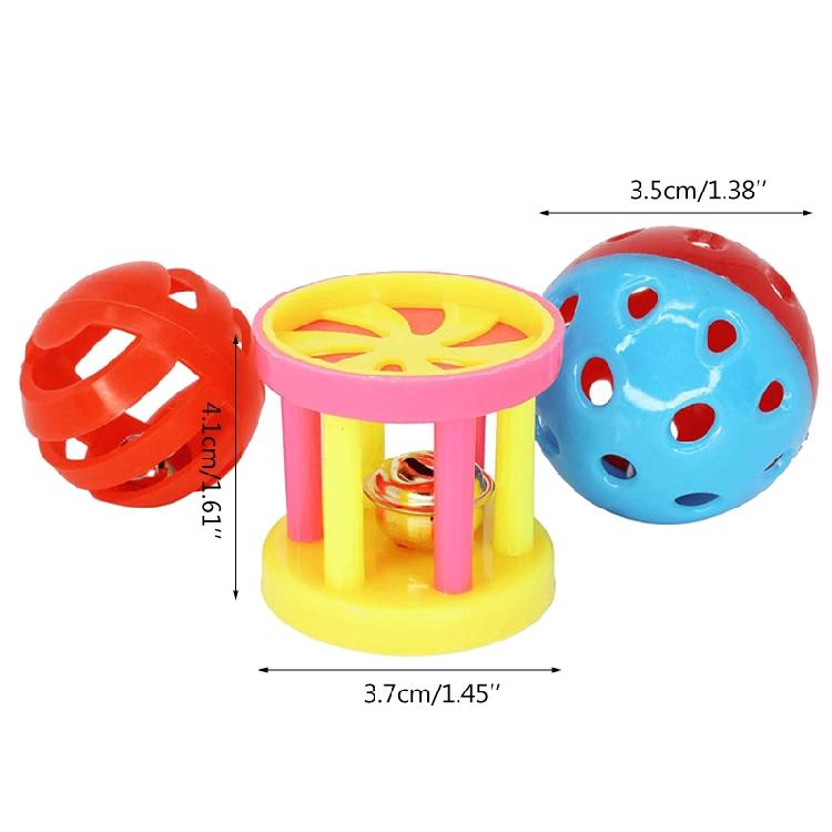 3 Pieces/set Interesting Indoor Outdoor Pet Training Toys Plastic Bird Plaything