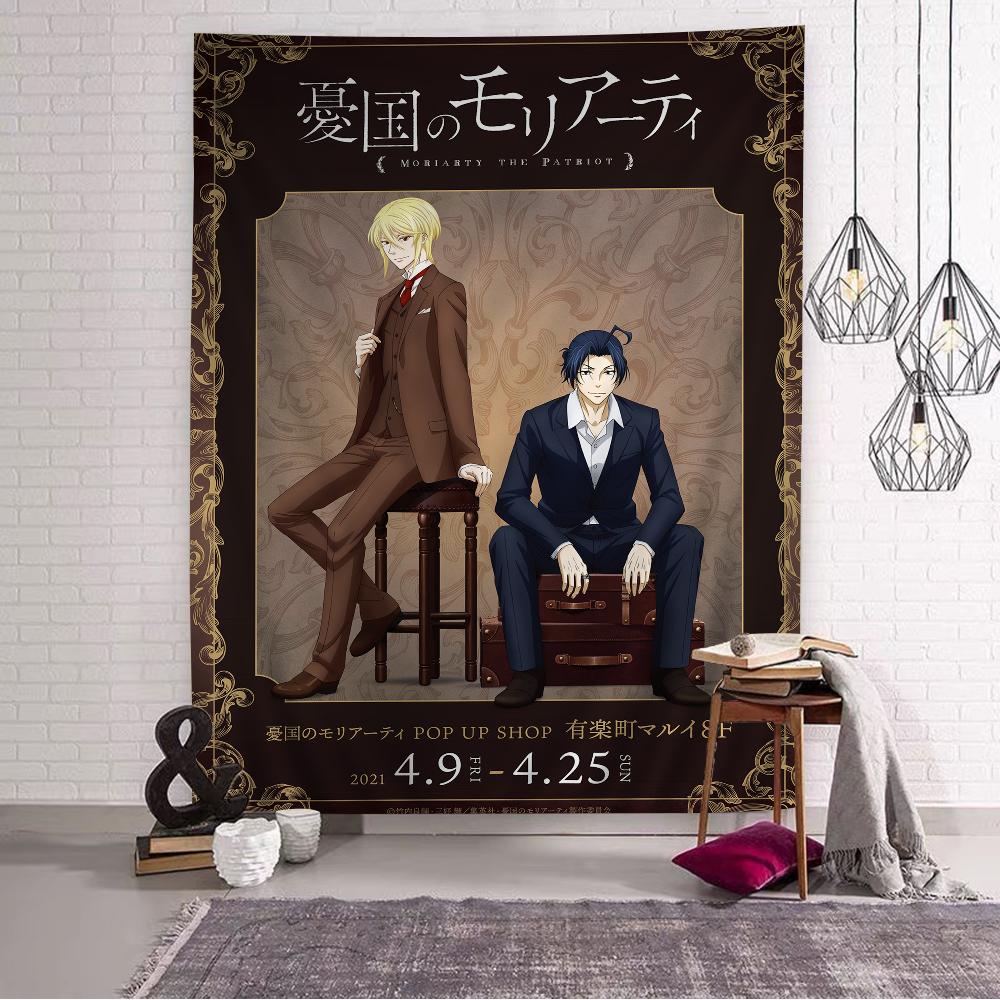 Anime Moriarty the Patriot Cartoon Tapestry Wall Hanging Decoration Household Home Decor