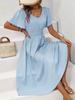 2026 European and American women's clothing spring and summer new express buy hot sale V-neck polka dot pullover casual dress