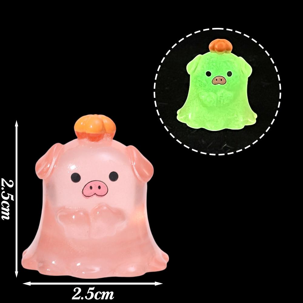 

Cartoon Resin Animal Luminous Toys Diy Hand-Made Micro-Landscape Ornaments Stereo Night Light Halloween Decoration