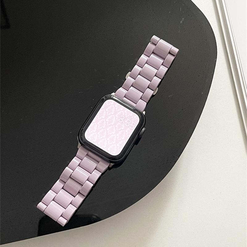 Laser Transparent Acrylic Strap for Apple Watch Band 42mm 46 41 38 45 44 49 40mm Women Bracelet for iWatch Series 10 9 8 7 6 5