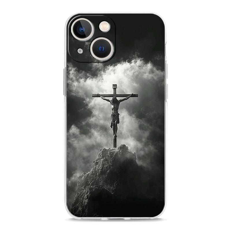 Phone Case For iPhone 17 Cases iPhone Air 16 15 12 13 14 Pro Max 7 8 Plus 16Pro iPhone11 Cover Bible Jesus Christ Cross