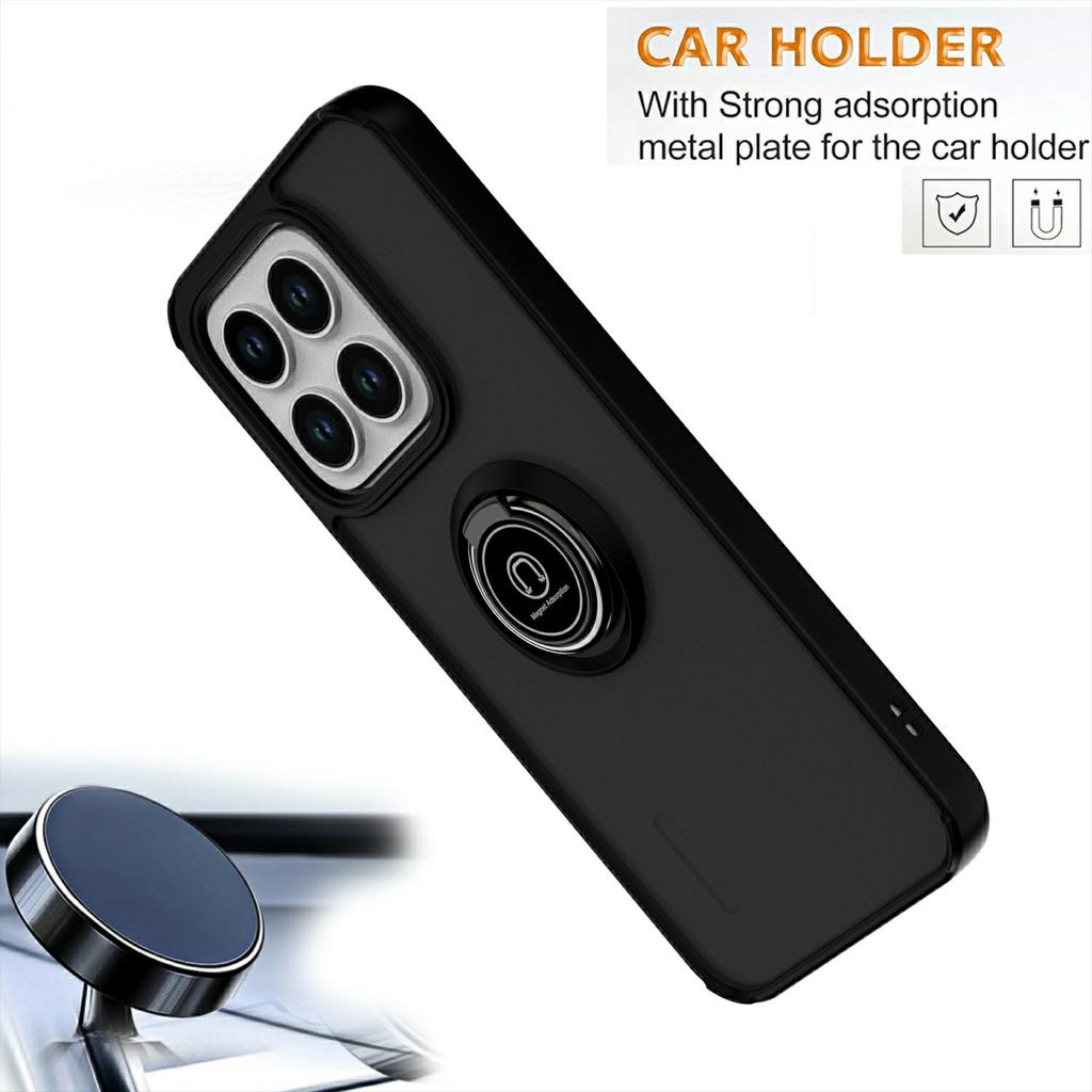 For Honor X8c 4G Case Ring Holder Kickstand TPU+Acrylic Phone Cover