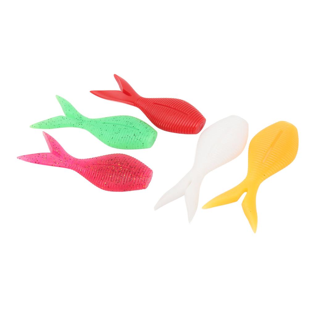 25PCS Fishing Soft Baits TPR High Elasticity Floating Pomfret Bait Artificial Lures Fishing Accessories for Freshwater